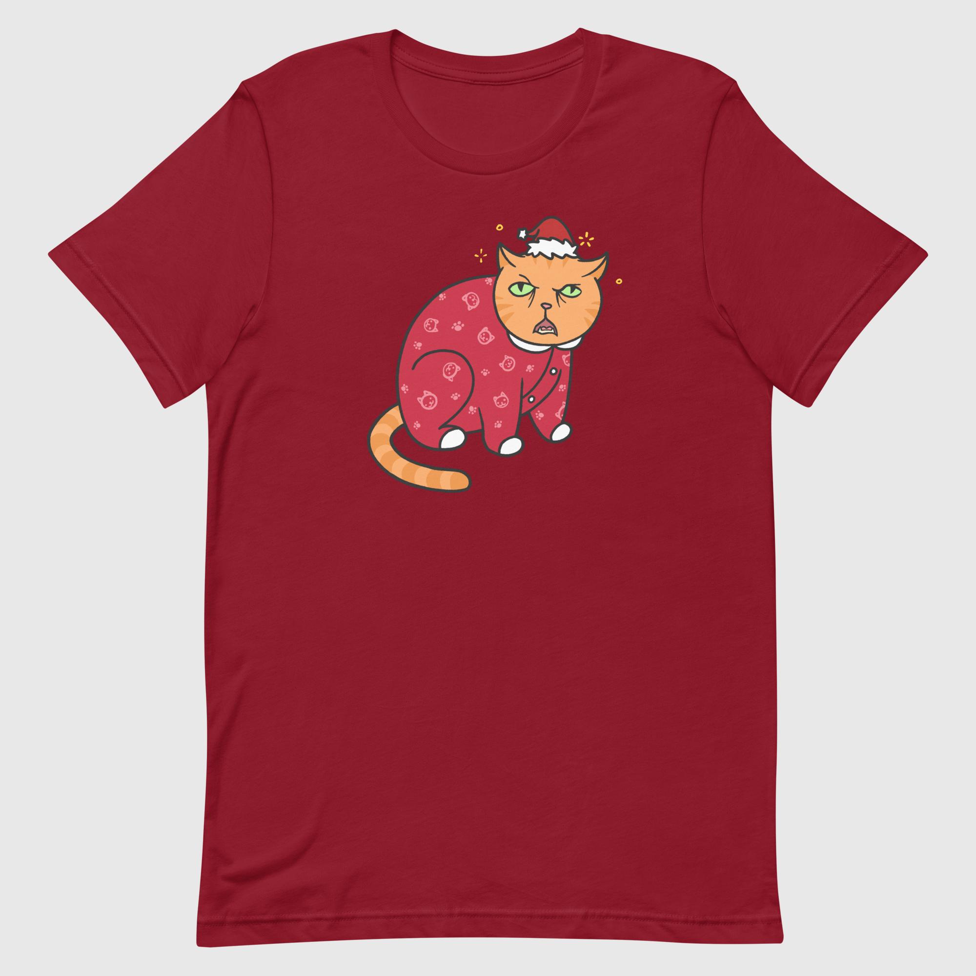 Santa Claws Grumpy Cat Christmas Tee - Image 4