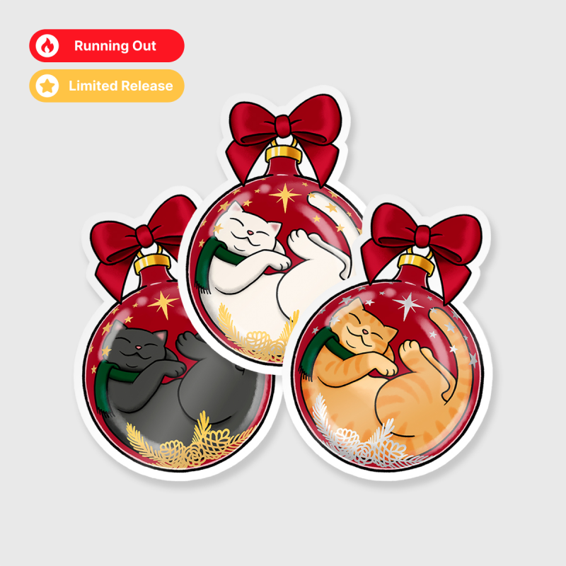 Holiday Collection - 3″ Vinyl Sticker Pack 2